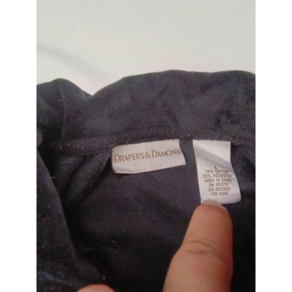 Drapers & Damon's Women's Valour Black Jacket Size Large Velvet - Picture 2 of 3